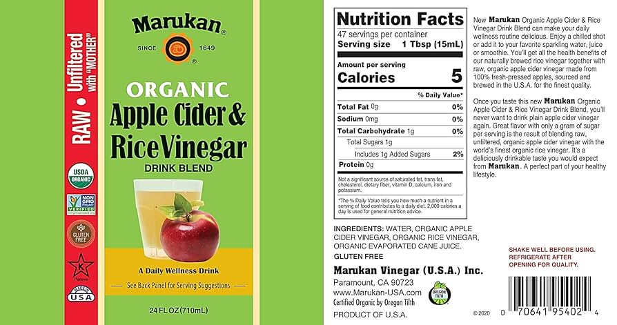 Amazon.com : Marukan Organic Apple Cider Vinegar & Rice